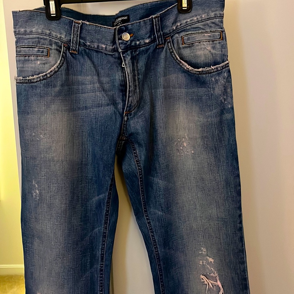 Dolce & Gabbana mens ripped jeans
